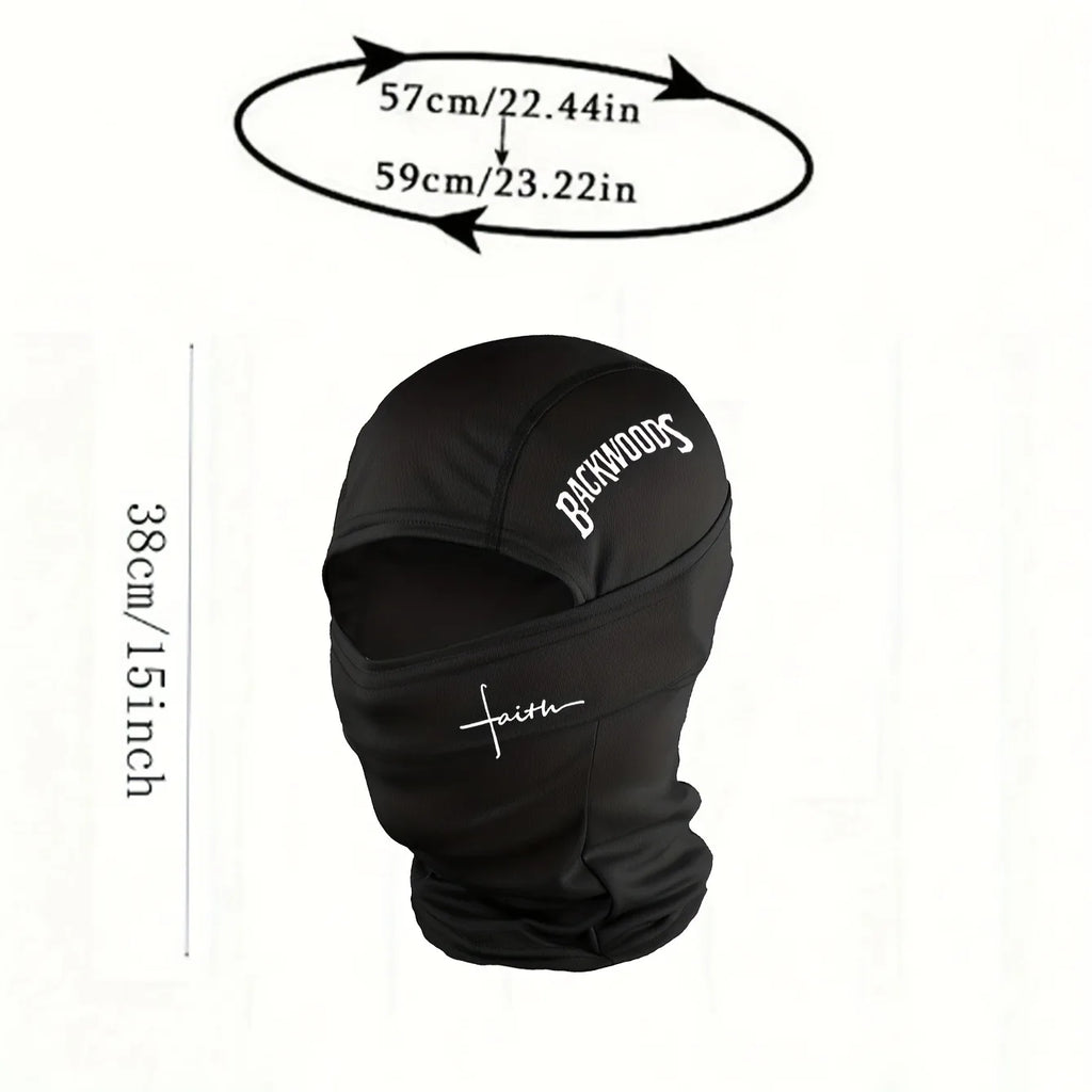 BackWOODS printed balaclava hat windproof  dustproof breathable - unisex outdoor sports full face mask