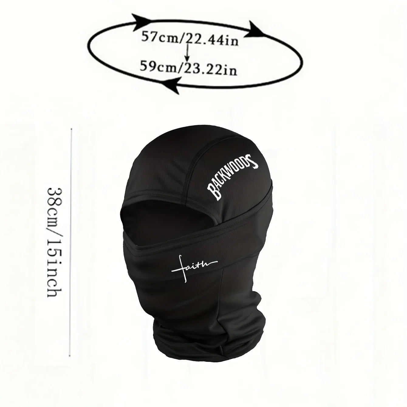 BackWOODS printed balaclava hat windproof  dustproof breathable - unisex outdoor sports full face mask