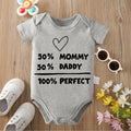 100% Cotton Onesie Cloths We Are Happy Family Exquisite Print Comfortable Bodysuit for Baby Jumpsuit for 0 To 12 Months Newborn