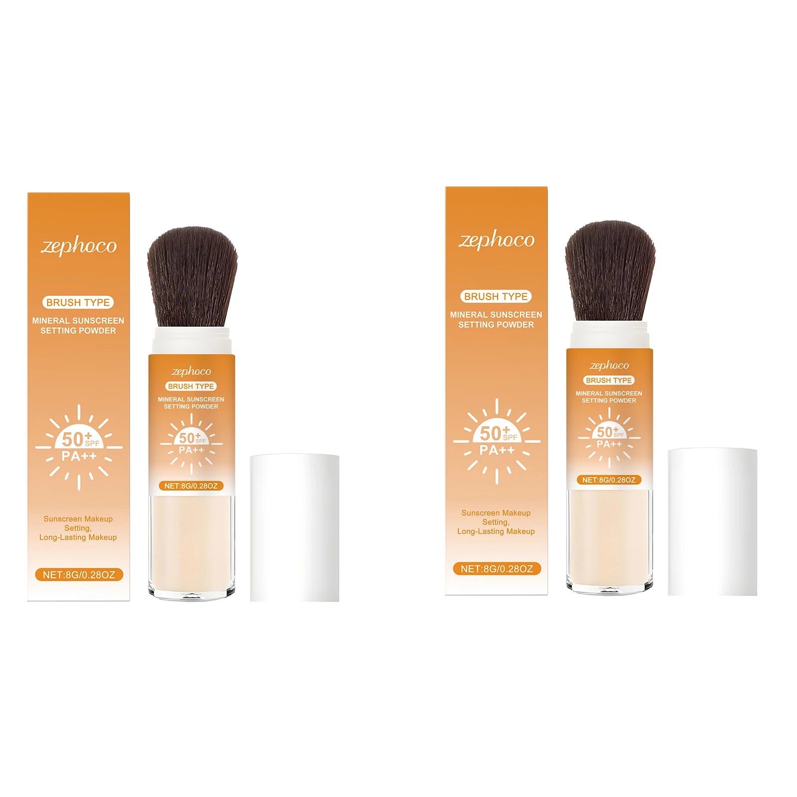 SPF 50+ Sunscreen Setting Powder Oil Control Long Lasting Matte Natural Smooth Protective Powder Outdoor Breathable Face Makeup