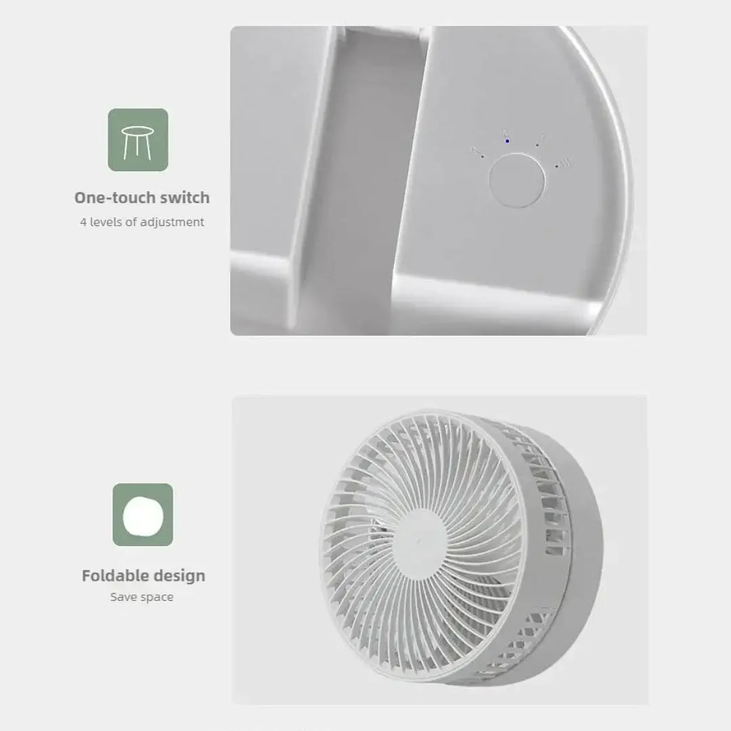 Folding Portable Mini Electric Fan Retractable Fan USB Charging Dormitory Outdoor Cooling Appliances Adjustable Home Fans Gift