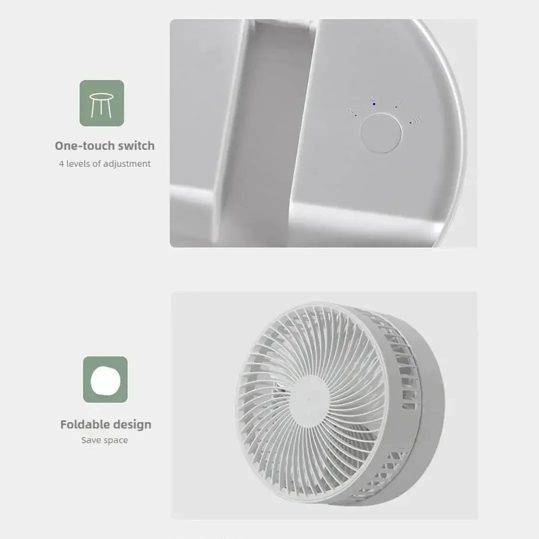 Folding Portable Mini Electric Fan Retractable Fan USB Charging Dormitory Outdoor Cooling Appliances Adjustable Home Fans Gift