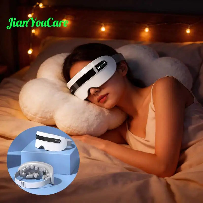 JianYouCare Electric Portable eye massage Steam eyes moisturizer Bluetooth Music Eye Fatigue Dark Circles Massager Improve Sleep