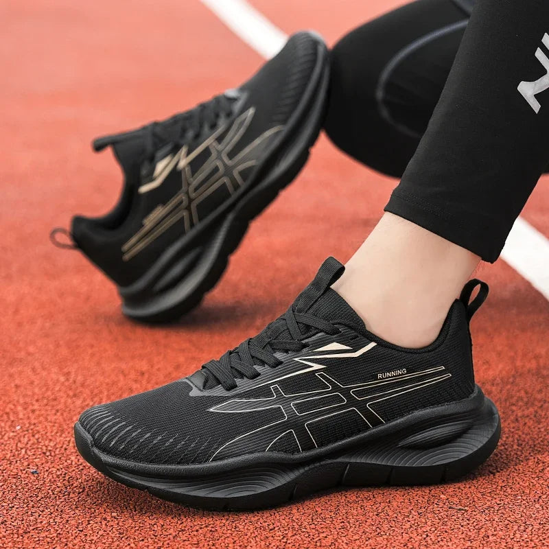 Men's Women EVA Mesh Upper Breathable Running Shoes Soft Shock Absorbing Sports Shoes Unisex Sneakers Lightweight Footwear