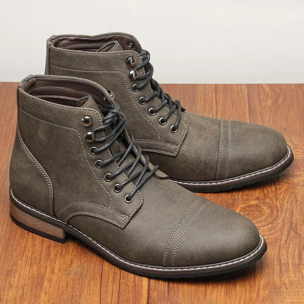 Boots Men Fashion Comfortable Casual Retro 2026 Brand Ankle Boots #KD6655