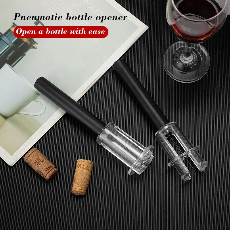 Portable Wine Bottle Opener Wine Pump Corkscrew Air Pressure Stopper Pin Jar Cork Remover Kitchen Tools Bar Wine Accessories