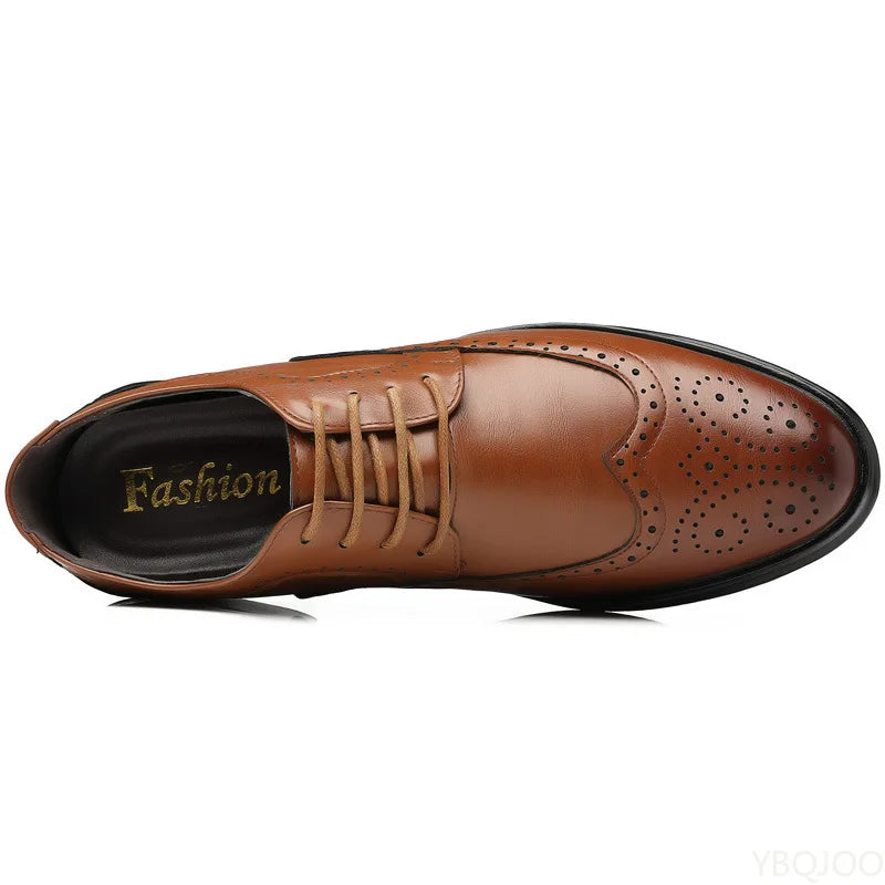 Fashionable men's office formal shoes low cut daily comfortable pointed multifunctional men's wedding men's shoes