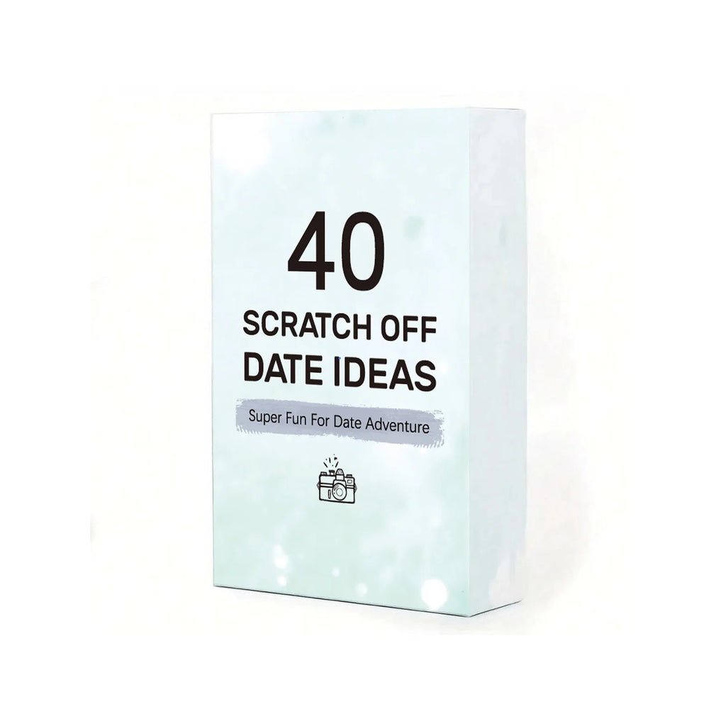 40 Date Ideas Scratch Cards – Romantic Couple Date Night Gift For Him, Engagement, Bridal Shower And Anniversary