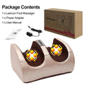 Electric Foot Massager Heating Therapy Hot Compression Shiatsu Kneading Roller Muscle Relaxation Pain Relief Foot Spa Machine