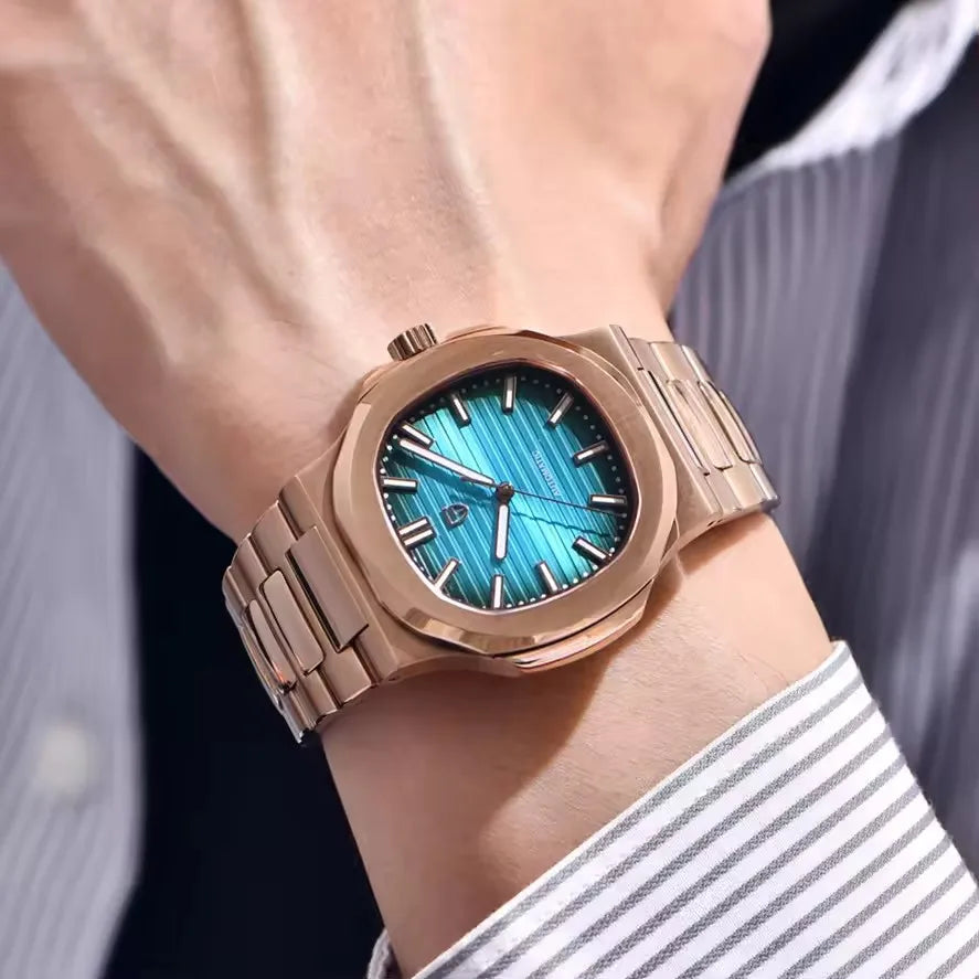 PAGANI DESIGN New Sport Elegance Mechanical Watch Stainless Steel Luminous Man watch Sapphire Seagull ST16 Movt Men's Watches