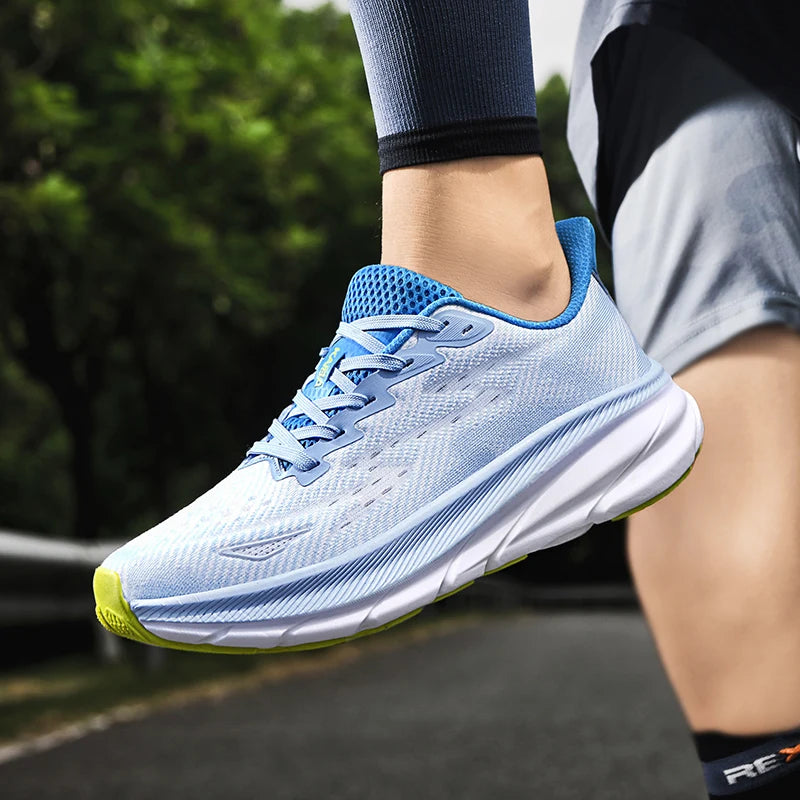 Running Shoes Luxury Shoes Couple Outdoor Sneakers Cushioning Breathable Mesh Off-road Trainer Shoes Race Non-Slip Fashion