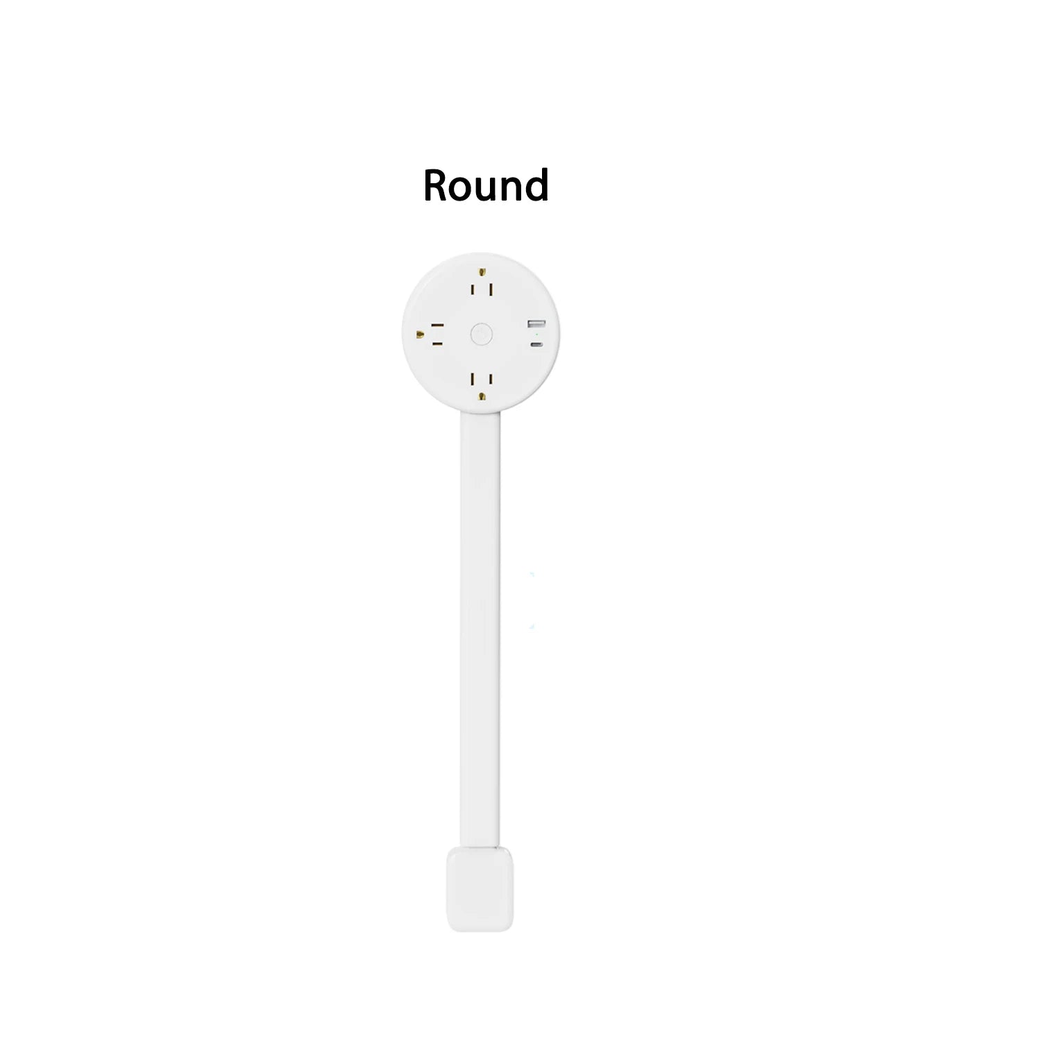 3 Retractable Sockets in Various Shapes US Plug Power Strip with AC Outlets USB Port(Type C),Multi Socket Wall Socket Universal