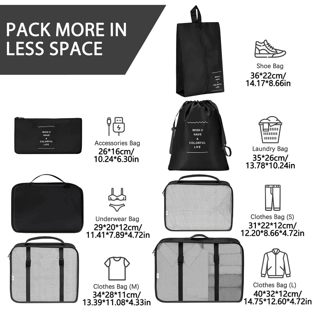 Travel Set Storage Bags Clothes Digital Toiletries Shoes Organizer bag Student Dormitories Clothing Sorting Bags Packing Cubes