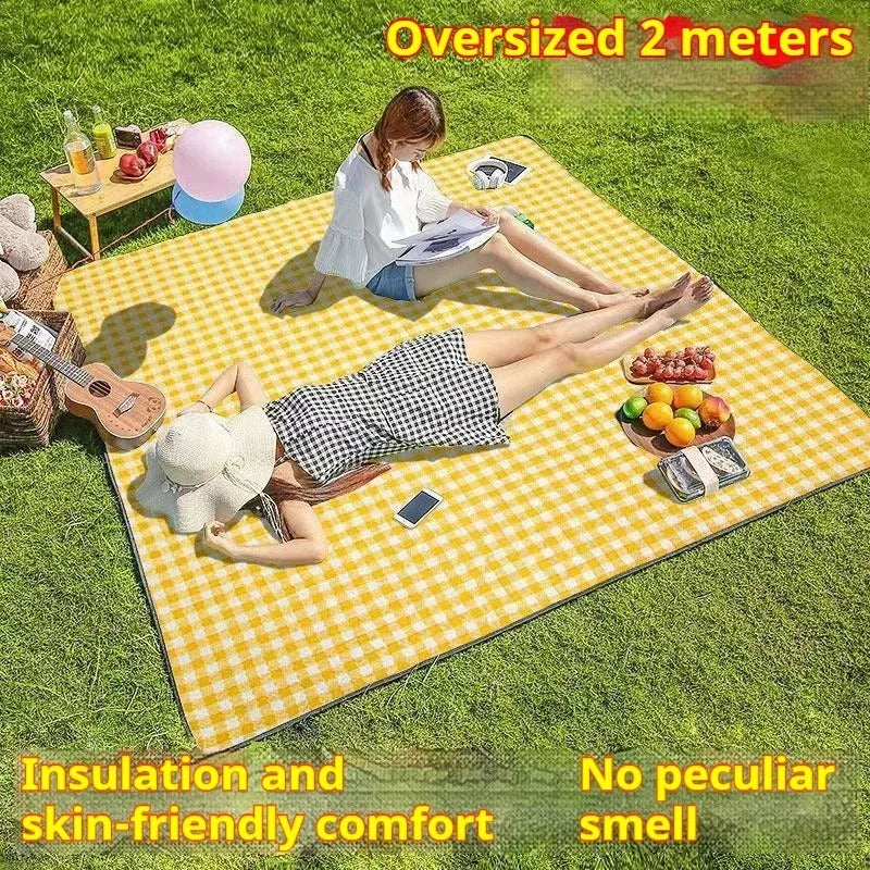 Waterproof Beach Mat Folding Mattress Portable Lightweight Picnic Mat Large Outdoor Camping Mat