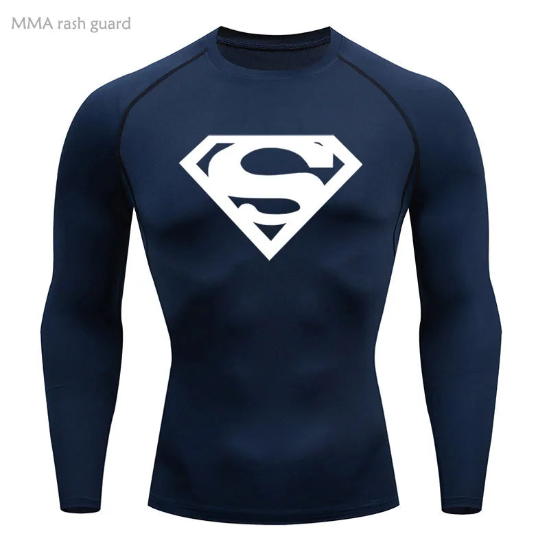 Sports Compression Shirt Men's T-Shirt Short Sleeve Quick Dry Summer Fitness Top Bodybuilder T-shirt Running Men's Gym Clothing