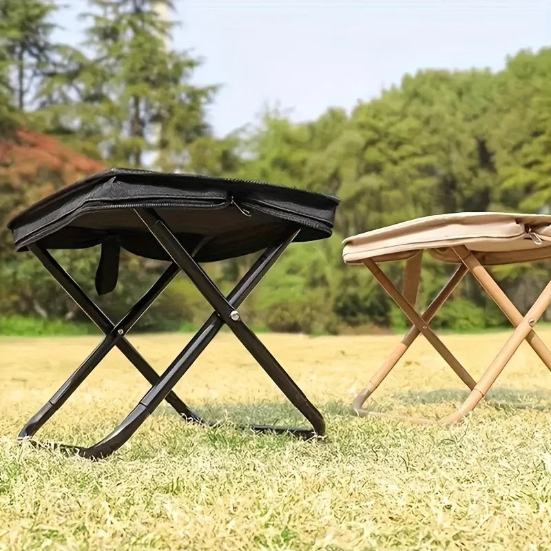 Portable Folding Stool Lightweight Camping Chair Foldable Seat for Fishing Hiking Travel Outdoor & Indoor Use