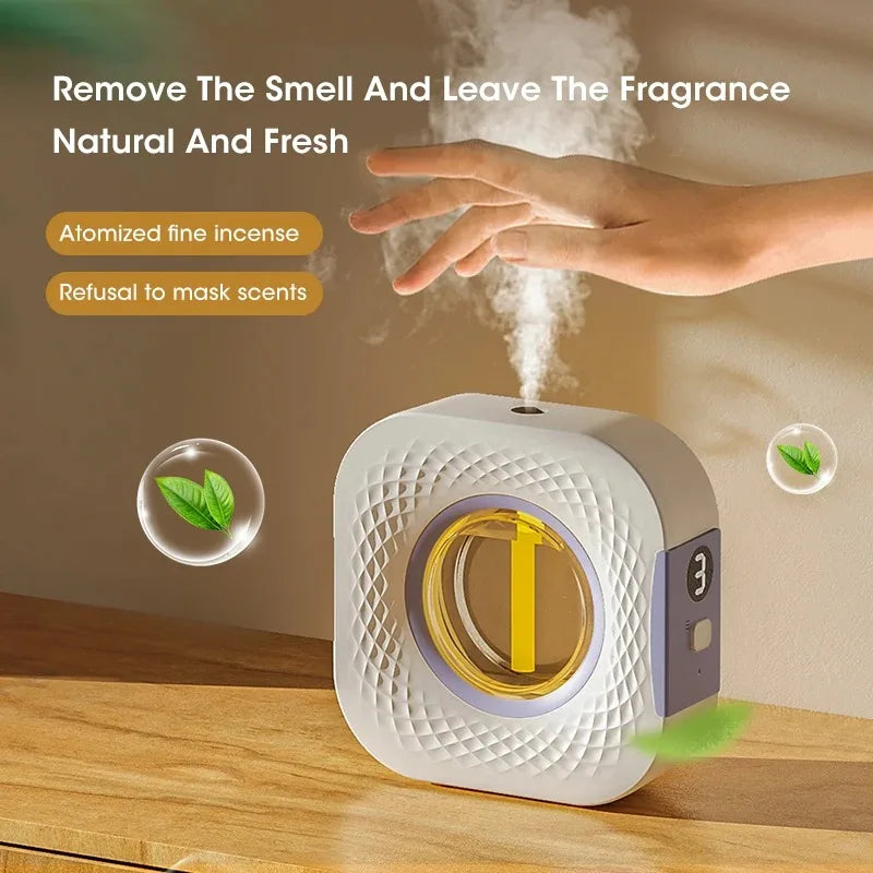 Automatic Fragrance Machine Diffuser Aromatherapy Machine USB Smart Air Purifier with Display LED Lighting