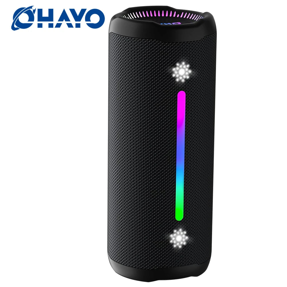 OHAYO Portable Bluetooth Speakers Wireless Loud Stereo Sound IPX7 Waterproof Outdoor Portable 35W Super Bass Speaker for Party