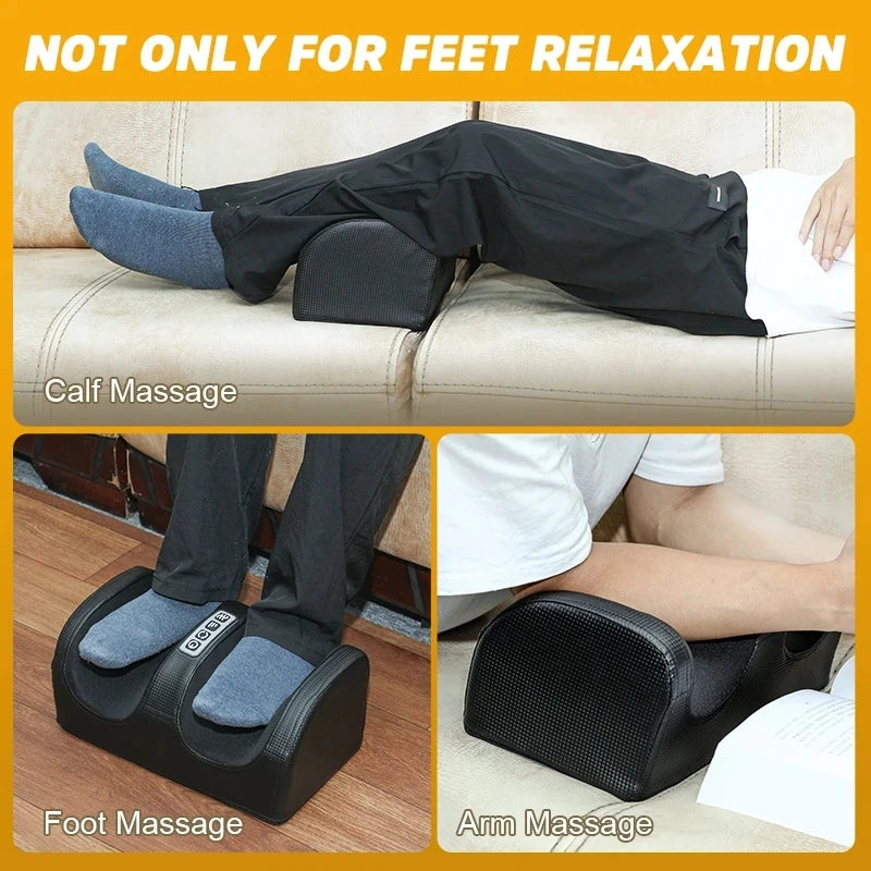 Electric Foot Massager Heating Therapy Hot Compression Shiatsu Kneading Roller Muscle Relaxation Pain Relief Foot Spa Machine