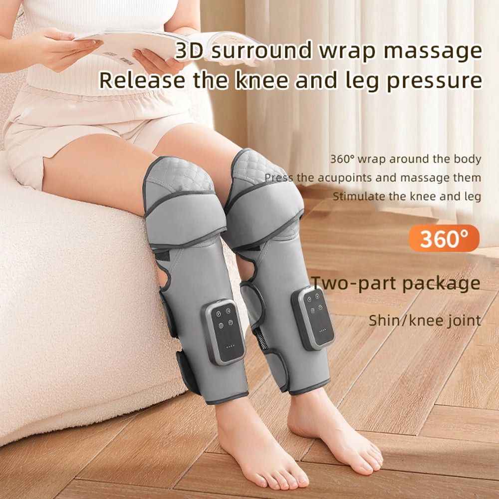 1/2PCS Cordless Knee & Calf Massager with Heat - 3-in-1, Heating & Massage Device, 2500mAh, Portable Leg Massager for Men&Women