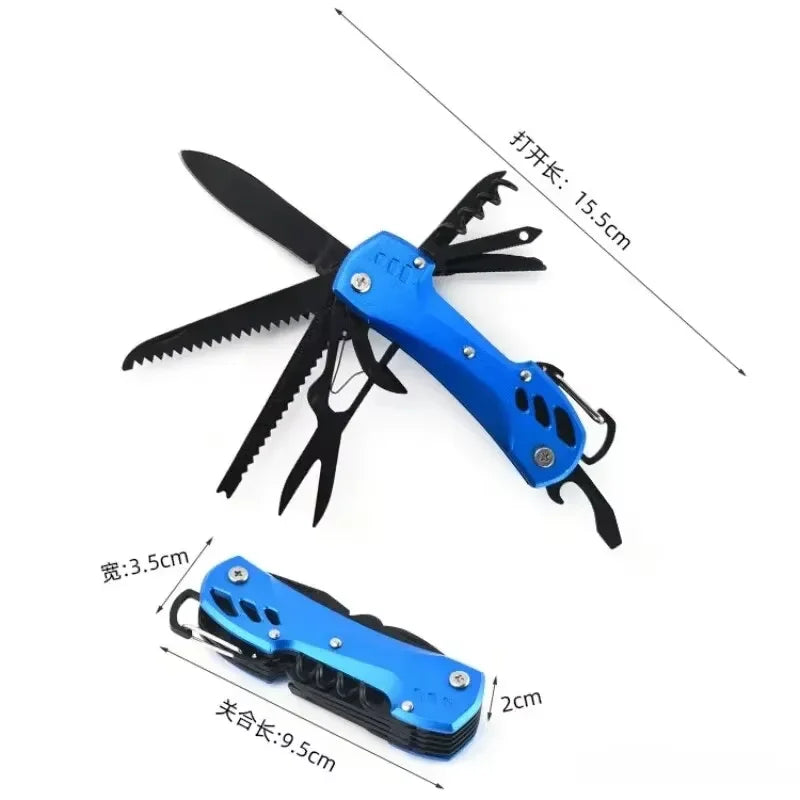 Multifunctional Folding Pocket Knife Portable Stainless Steel Outdoor Camping Emergency Tool Survival Gear