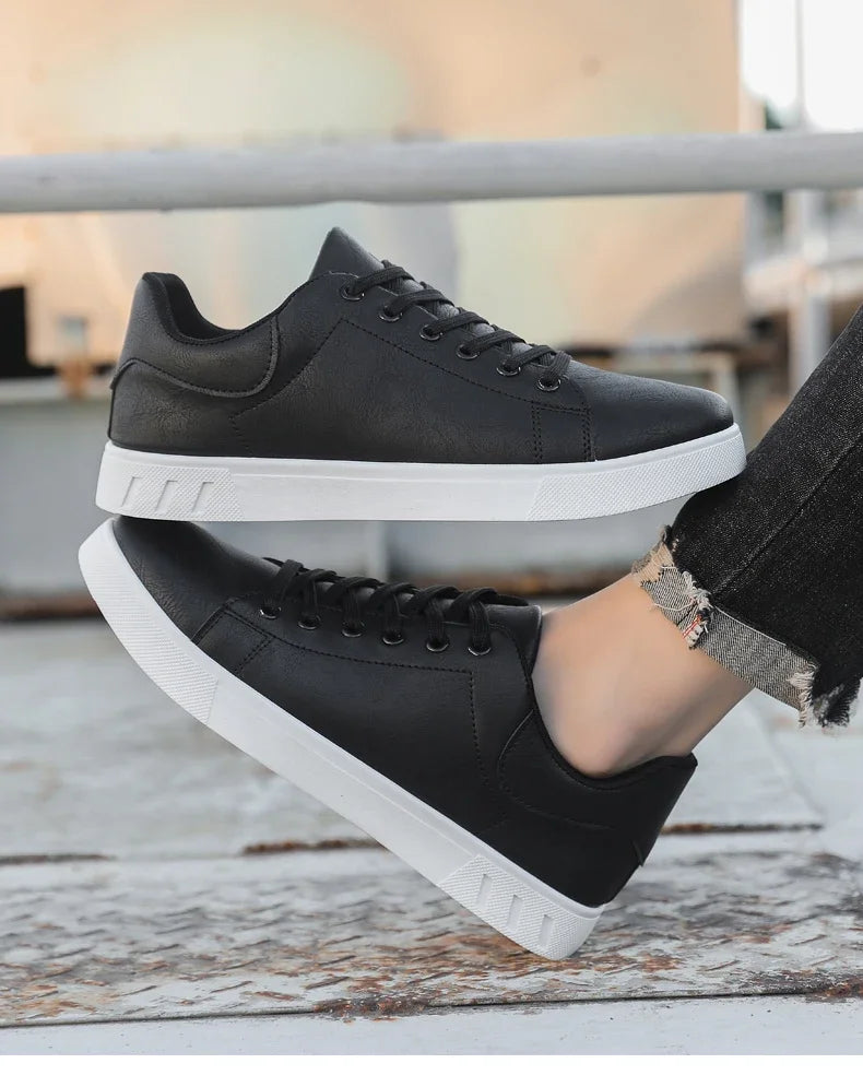 Casual Shoes Loafers British Leather Sneakers Flats Shoes Classic Men Leather Shoes Spring Summer New Trendy All-match Platform