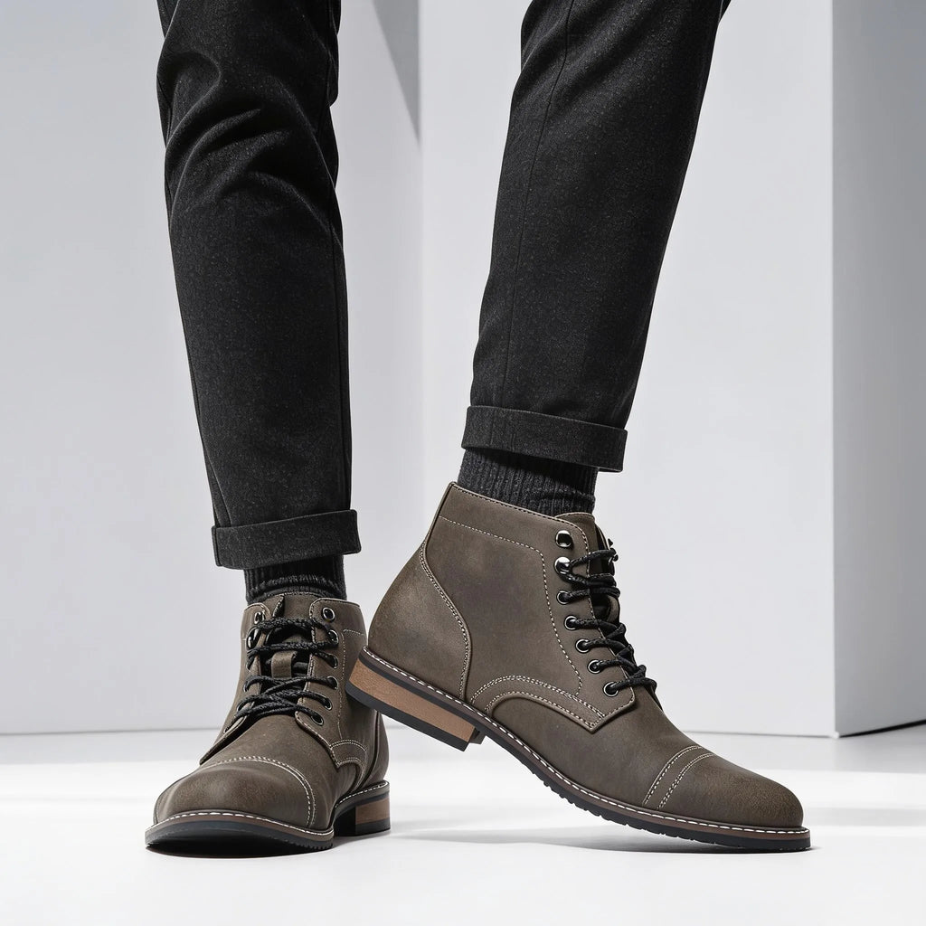 Boots Men Fashion Comfortable Casual Retro 2026 Brand Ankle Boots #KD6655