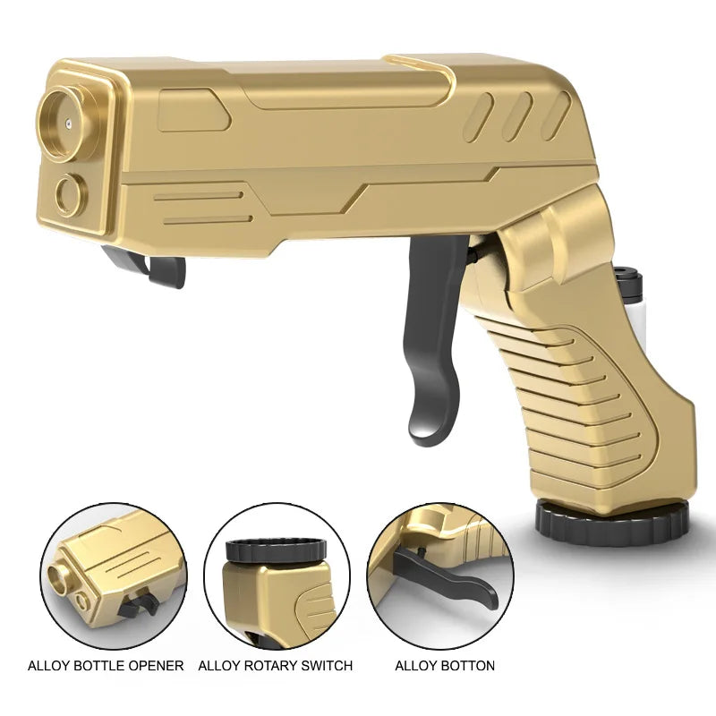 Champagne wine bottle beer dispenser spray gun beer ejecting feeding flirt gun