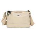 Solid Color Casual Style Handbag Soft Nylon Cloth Women Shoulder Bag Multiple Pockets Tote Bag Student Bag