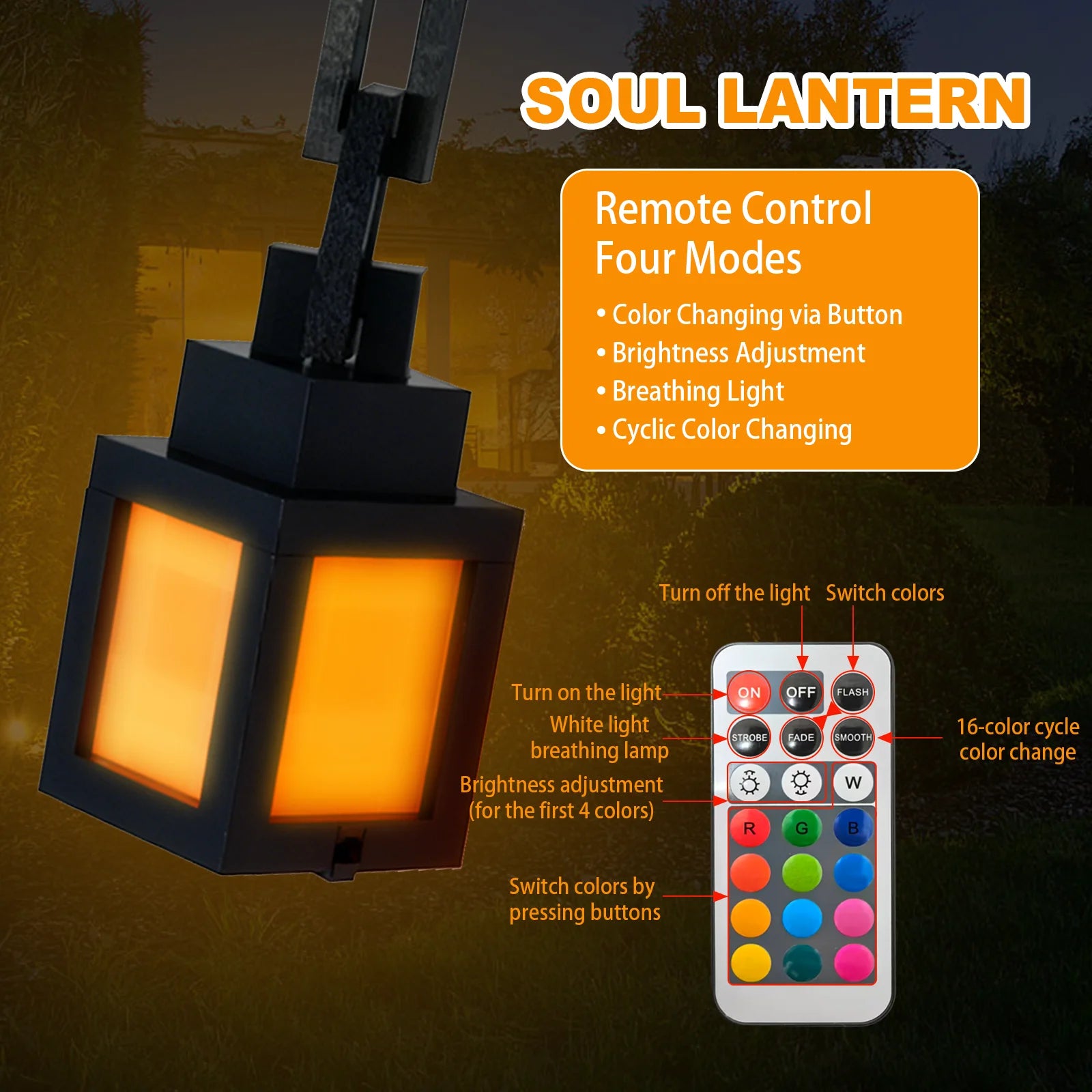 2026 Pixel Style Night Light Portable Lantern Tabletop Ornament 16 Colors RGB Remote DIY Interior Decoration Atmosphere Light