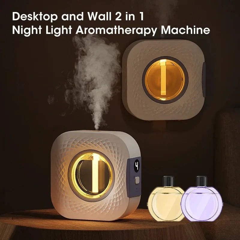 Automatic Fragrance Machine Diffuser Aromatherapy Machine USB Smart Air Purifier with Display LED Lighting