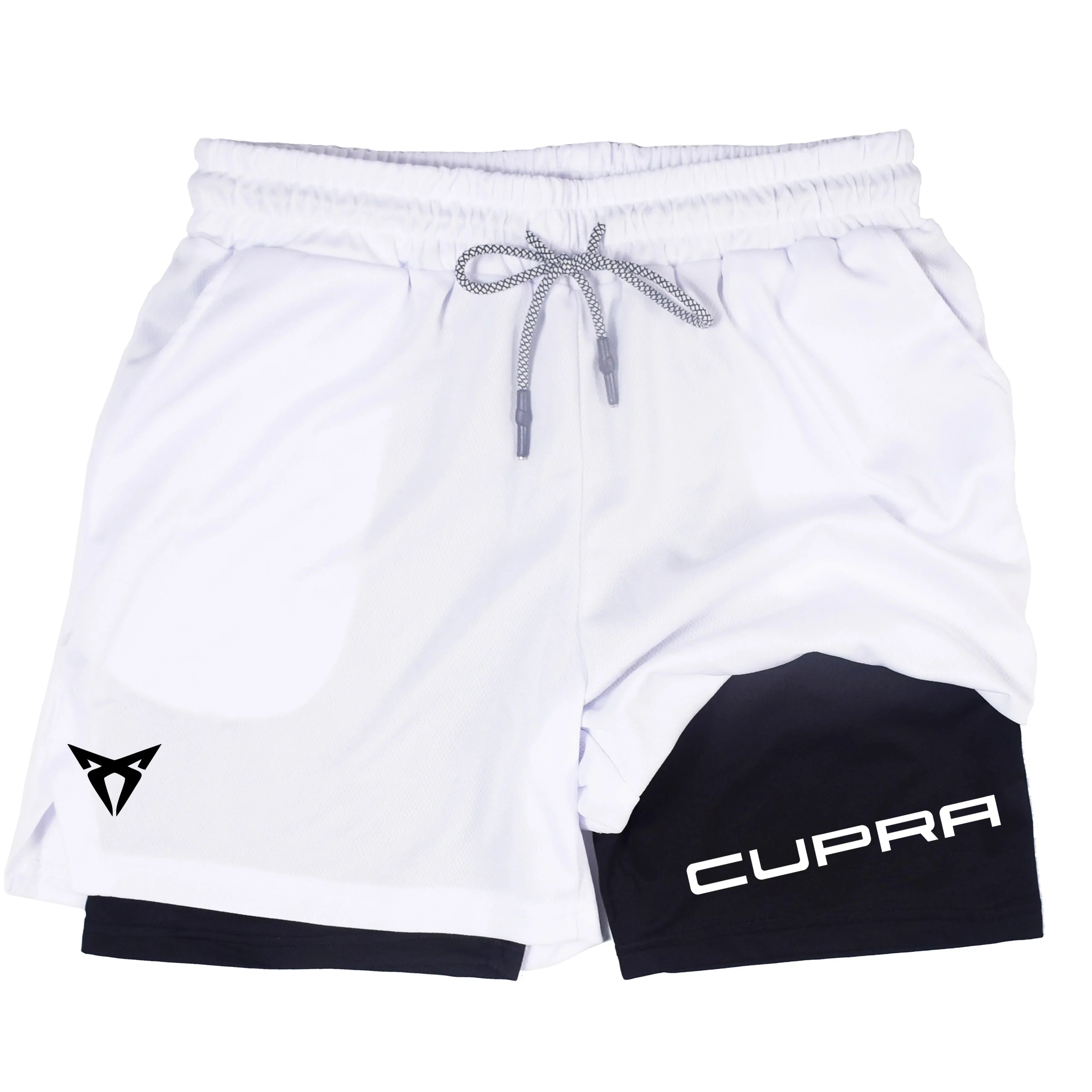 Men's short sports 2-in-1, breathable, elastic, quick-dry, double-layer, summer running clothes, M-3XL RL0244