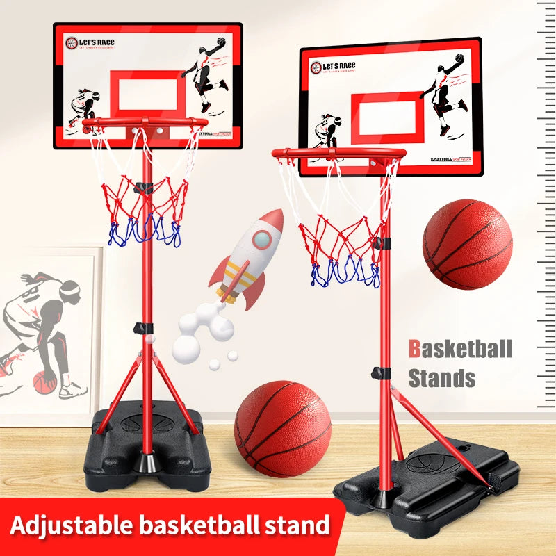 Elevatable Mobile Indoor Shooting Frame - Outdoor Training and Entertainment Basketball Frame - Adjustable Height Portable Outdo