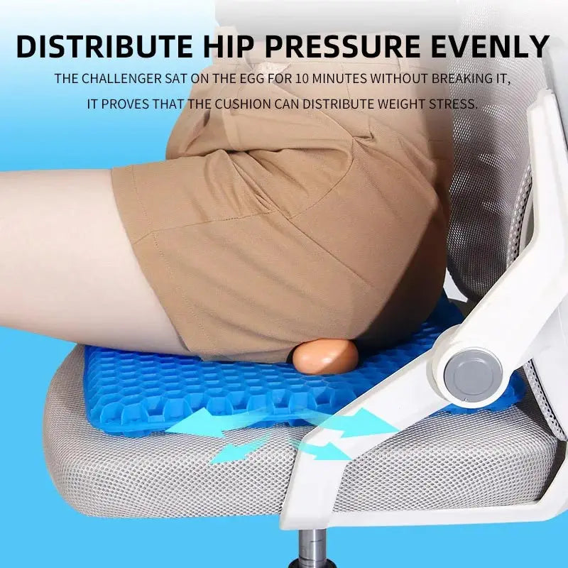 Hot Breathable Soft Silicone Sitting Cushion Summer Home Sofa Chair Office Backrest Support Pillow Cover Seat Puffs Cute Gifts