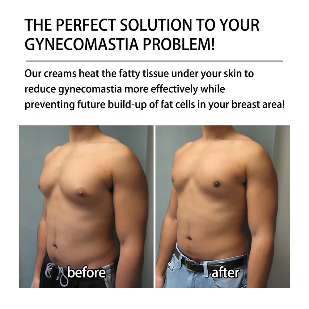 Man Breast Firm Massage Cream Ginger Serum Remove Excess Fat Effective Shrink Chest Gynecomastia Tighten Essence Oil Cream 30ml
