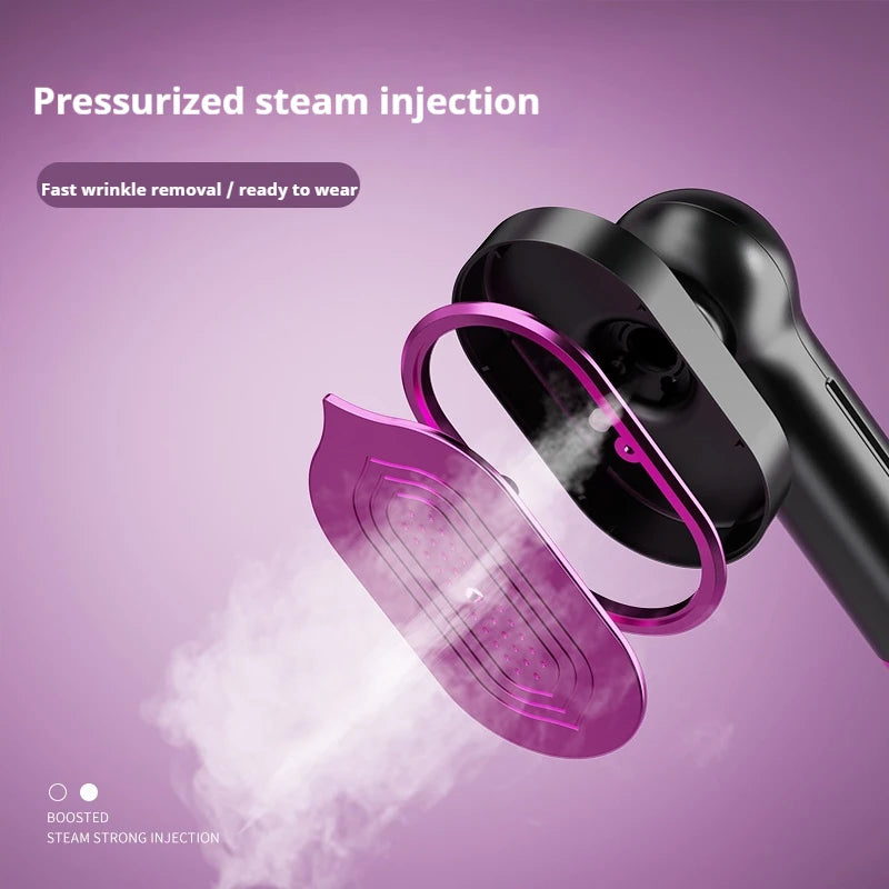 Mini Rotating Electric Travel Iron Dual Steam and Dry Use Portable Water Spray Gentle on Clothes Fast Heating Garment Care Tool
