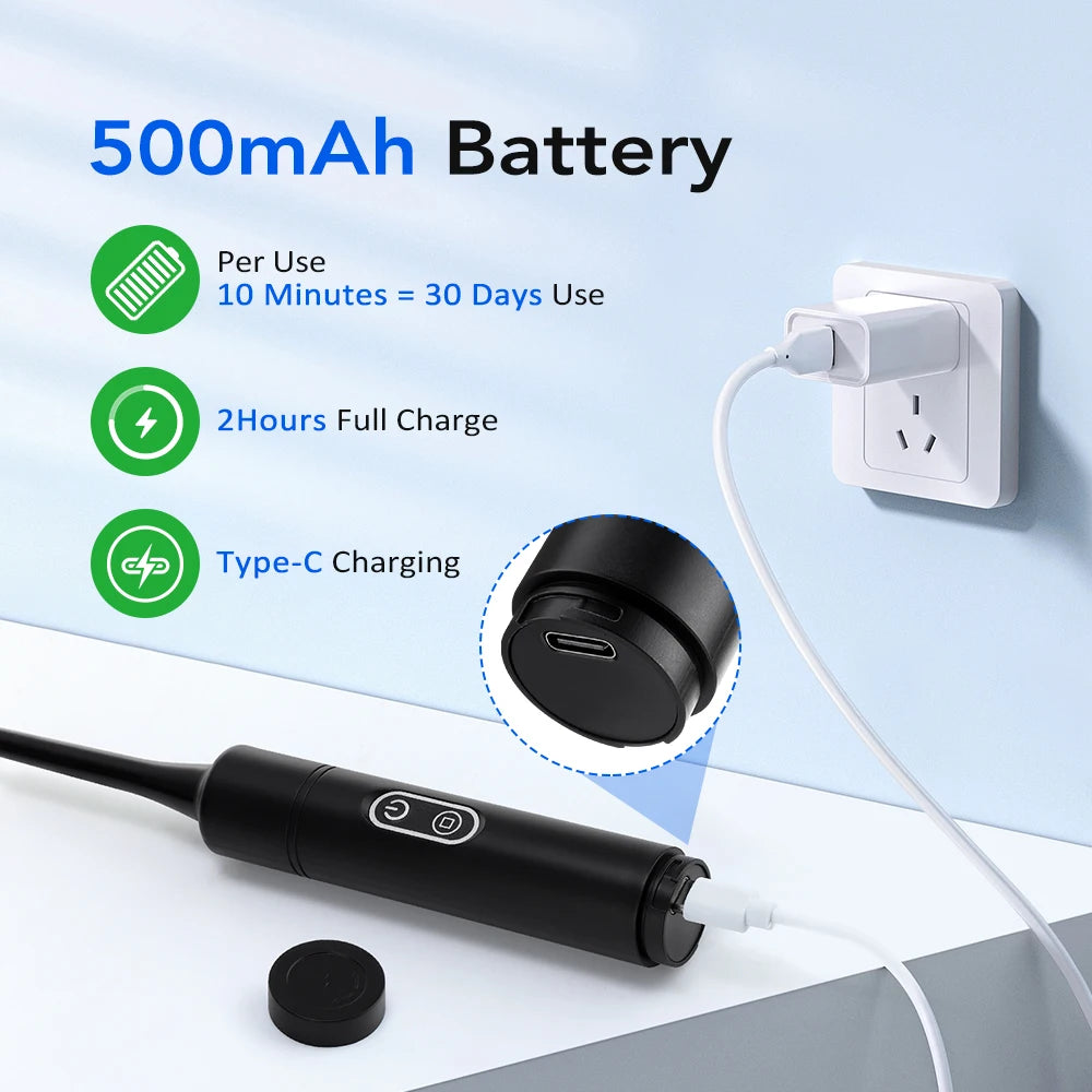 Electric Dental Scaler with Teeth Brush Head Calculus Tartar Remover Vibration Teeth Plaque Cleaner Oral Care Improve Odor