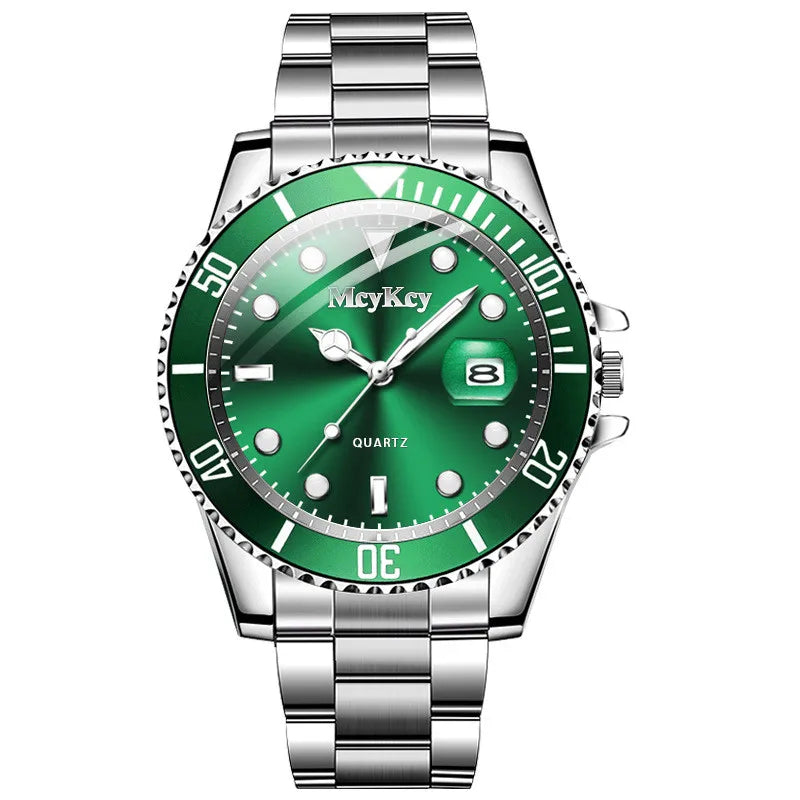 Fashion Men Business Watches Stainless Steel Band Men Calendar Quartz Watch Casual Clock Sports Wristwatch Reloj Hombre