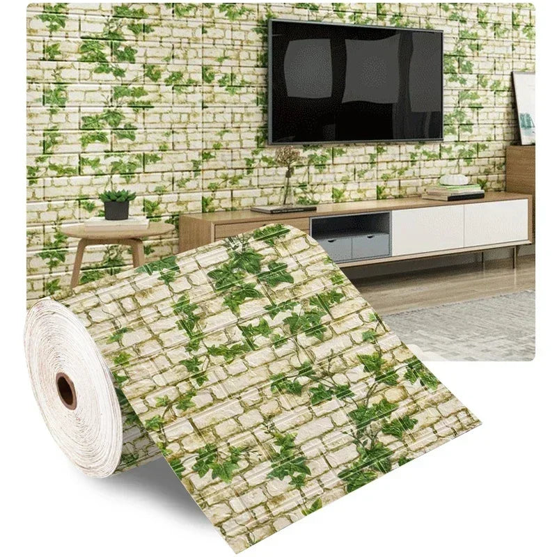3D Wallpaper Decoration Self-adhesive Antique Foam Brick Wallpaper Living Room Bedroom Waterproof 3d Wall Sticker