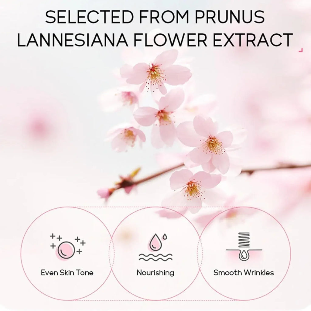 Sakura Skin Care Set Eye & Lip Masks Serum Nud Masks Cleanser Toner Essence Cream Moisturizing Smoothing Nourishing Beauty