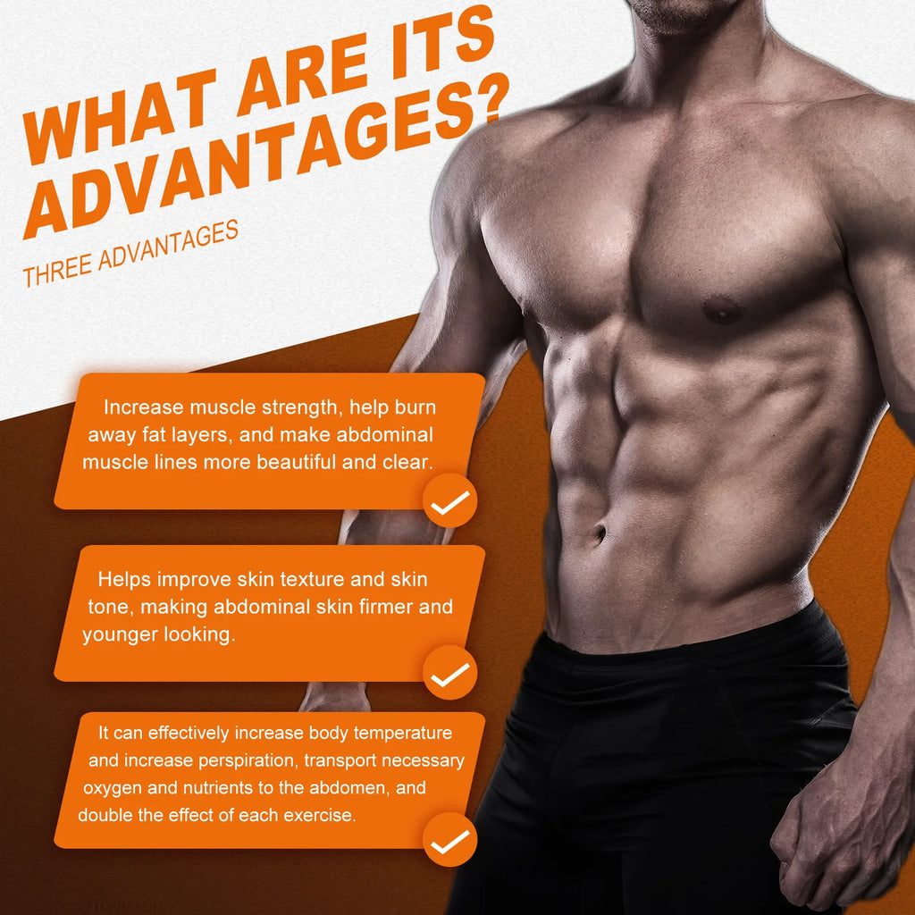Abdominal Muscle Cream Belly Burning Strengthening Sweat Enhancer Lubricate Muscles Body Fat Remove Firming ABS Sculpting Cream