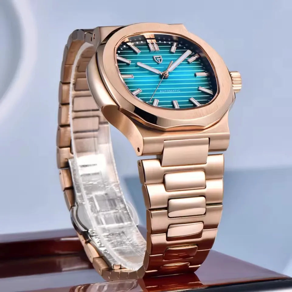 PAGANI DESIGN New Sport Elegance Mechanical Watch Stainless Steel Luminous Man watch Sapphire Seagull ST16 Movt Men's Watches