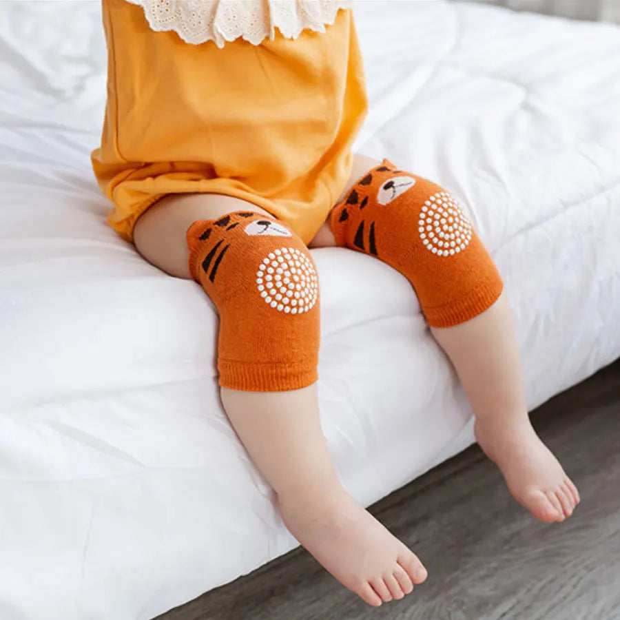 Children's Knee and Elbow Pads Spring and Summer Baby Loop Socks Adhesive Anti Slip and Anti Fall Crawling Protective Equipment