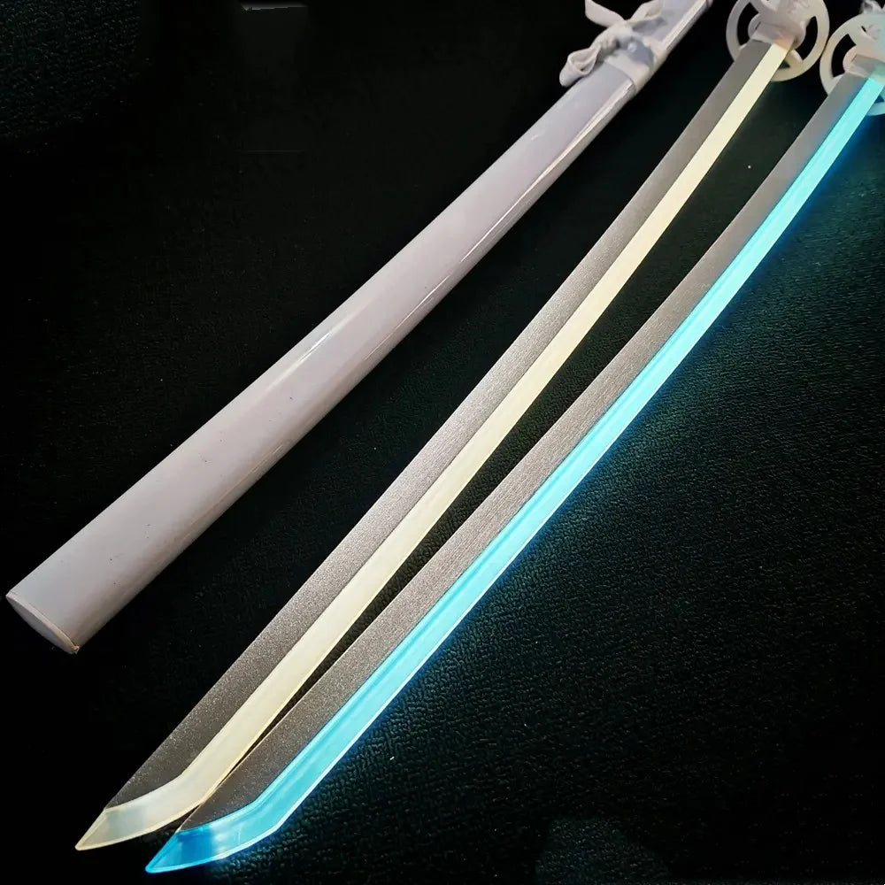 Luminous Bleach Katana Led Light Rukia Sword Anime Ichigo Cosplay Prop Ninja Knife Real Japanese Katana Bright Samurai Sabre Toy