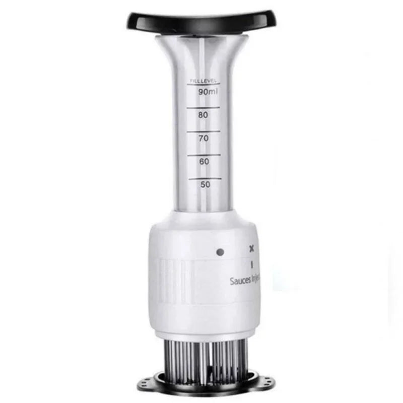 Stainless Steel Marinade Meat Injector 2-In-1 Meat Tenderizer Marinade Injector With Stainless Needle For Bbq Meat Steak Beef