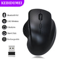 Dual-Mode Bluetooth 5.2 Mouse 2.4G Wireless Mouse  6 Keys Rechargeable Gaming Mouse 1600DPI Optical Mouse For PC Laptop Tablet