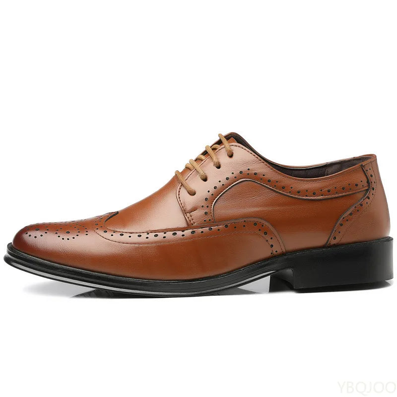 Fashionable men's office formal shoes low cut daily comfortable pointed multifunctional men's wedding men's shoes