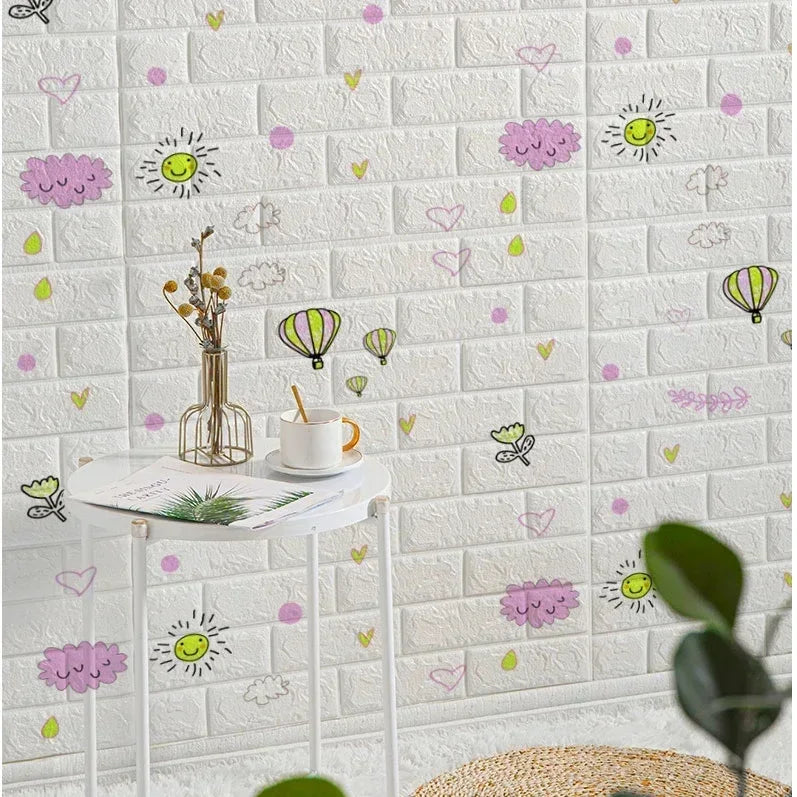 3D Wallpaper Decoration Self-adhesive Antique Foam Brick Wallpaper Living Room Bedroom Waterproof 3d Wall Sticker