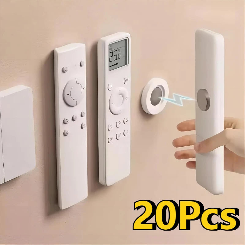 20Pcs No-Drill Magnetic Wall Mount Organizer Remote Control Storage Set for TV, Fan, Air Conditioner