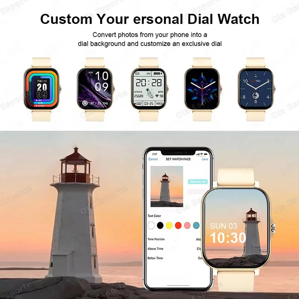 20226 New 1.83-inch Smartwatch Call Notifications Sleep Monitoring Activity Tracking Smart Watch Compatible with Android and iOS